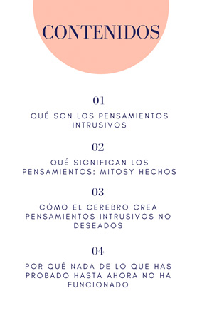 Contenidos guía pensamientos intrusivos